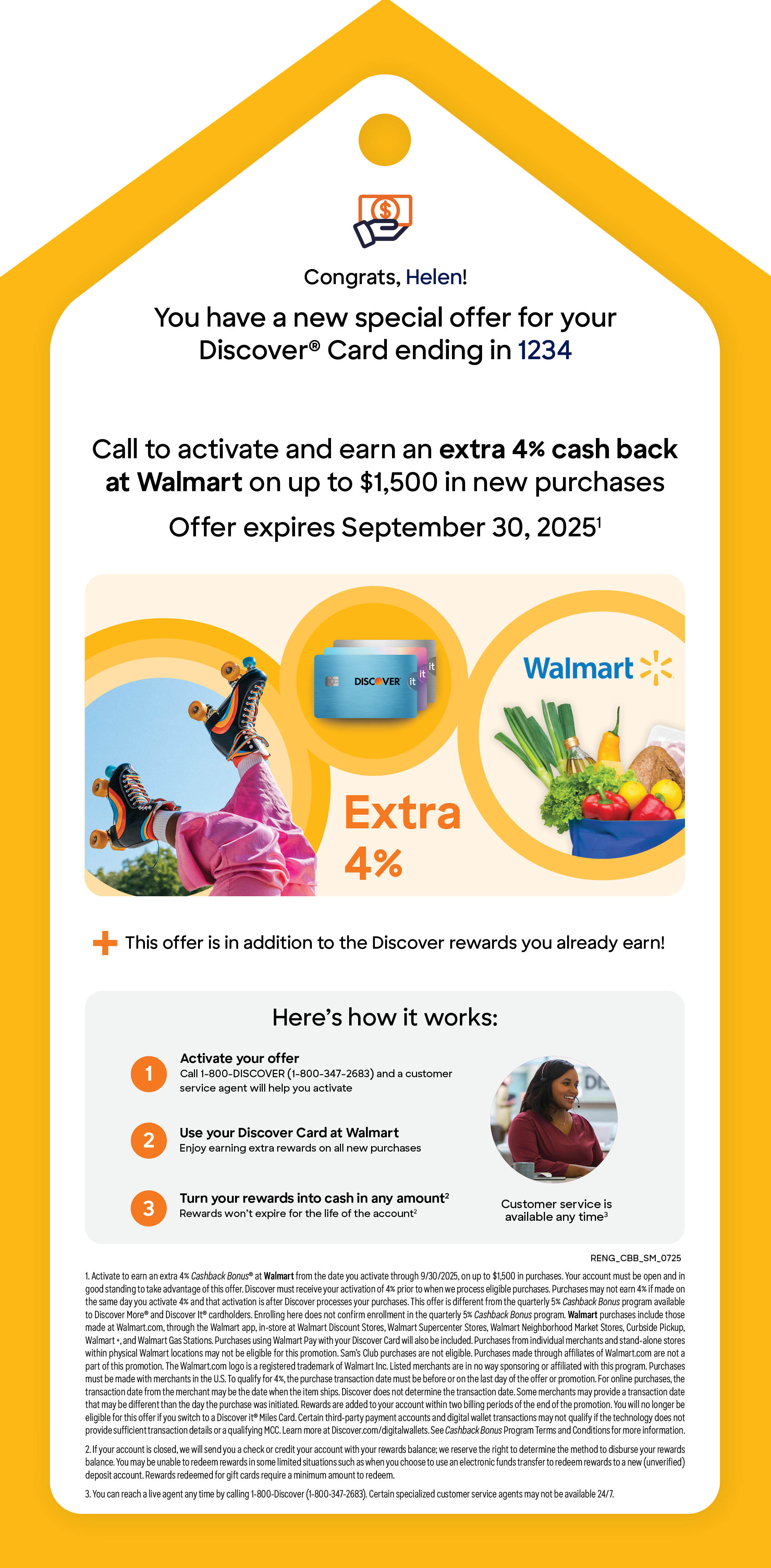 Walmart - Physical Print Mailer